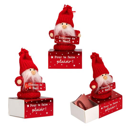 Ange de Noël sur boîte cadeau