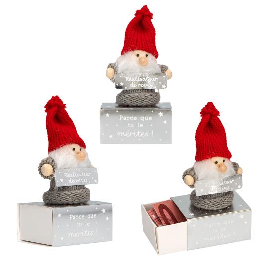 Ange de Noël sur boîte cadeau