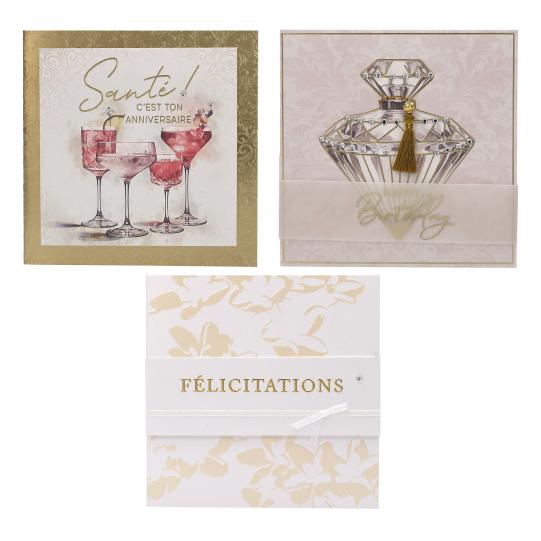 Lovely Diamonds Cartes pliantes, carrées