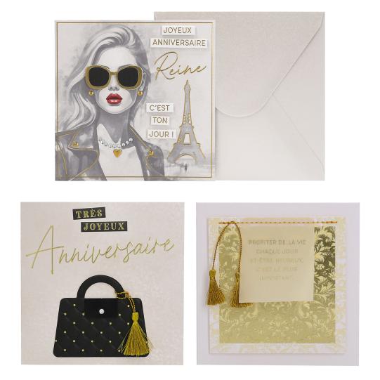 Lovely Diamonds Cartes pliantes, carrées