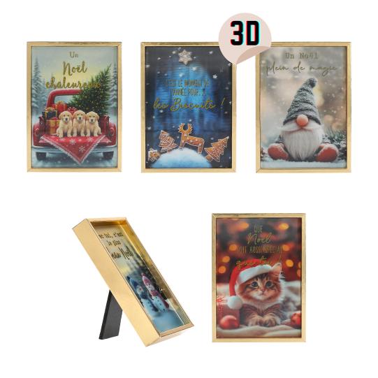 Cadres photo 3D de Noël