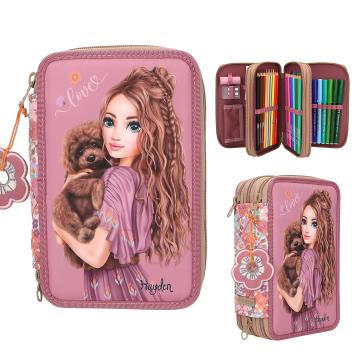 TOPModel 3 Fach Federtasche FLORAL