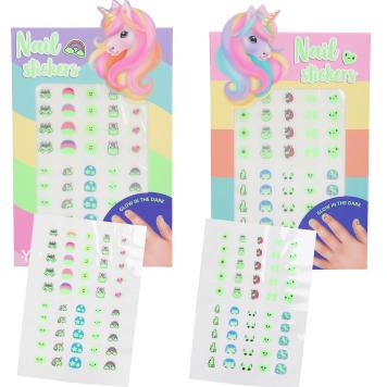 Ylvi Autocollants pour ongles phosphorescents