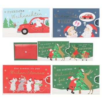 Kerstmis tegoedbon om eruit te trekken, duits