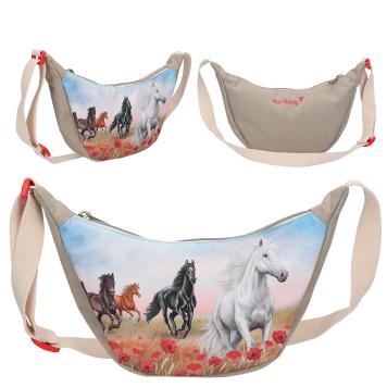 Miss Melody petit sac bandoulière demi-lune POPPY SAND