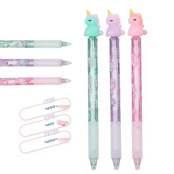 Ylvi Erasable Gel Pen With Unicorn Topper