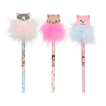 TOPModel Pencil With Eraser-Topper CAT LOVE