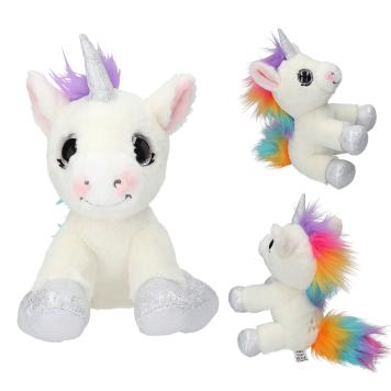 Ylvi unicorno di peluche bianco 21 cm