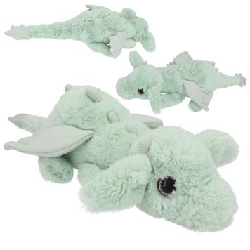 SNUKIS Peluche dragon vert