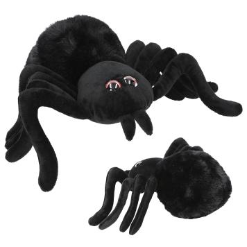 Adventure World Peluche Araignée 20 cm Noire