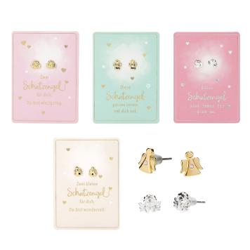 Schutzengel Ohrringe im Display