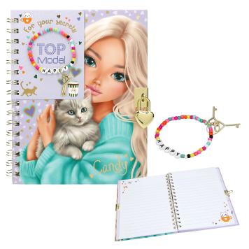 TOPModel Journal avec cadenas et bracelet