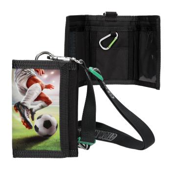 Action World portafoglio con cordino Fussball 