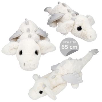 SNUKIS drago di peluche bianco 65 cm