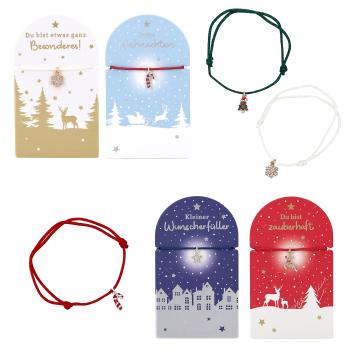 Weihnachtliches Armband mit kleinem Anhänger
