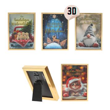 Weihnachtliche 3D Bilderrahmen