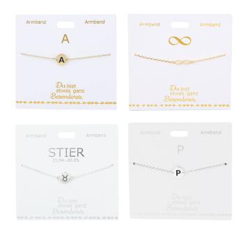 Armband met naam verzilverd duits