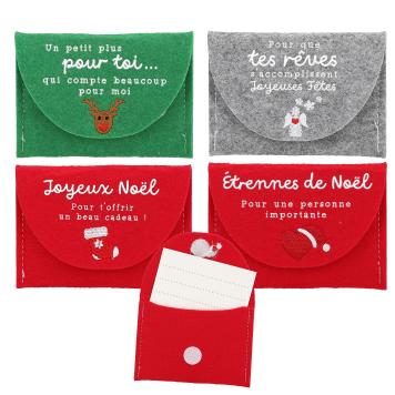 Enveloppe feutrine de Noël