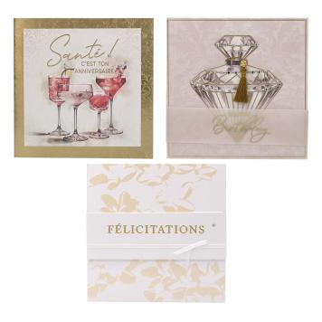Lovely Diamonds Cartes pliantes, carrées