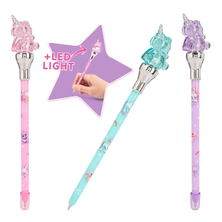 Ylvi Ballpen With Unicorn Topper And LED Light