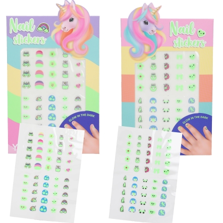 Ylvi Autocollants pour ongles phosphorescents