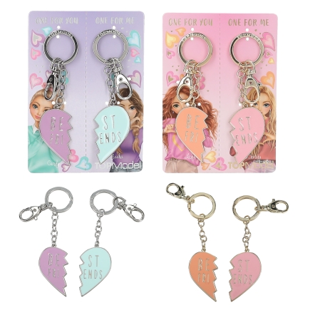 TOPModel Keyring Set Heart BFF
