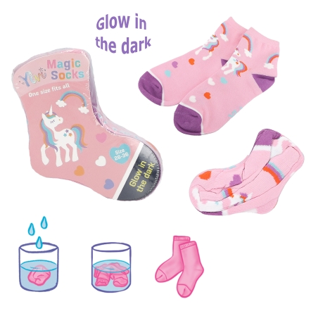 Ylvi Magic Socks With Glow In The Dark COLOUR CLOUD