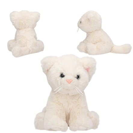 TOPModel knuffel kat wit 16 cm