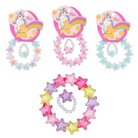 Ylvi Star Bracelet And Ring Set