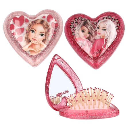 TOPModel Brosse à cheveux pliante coeur LEOHEART