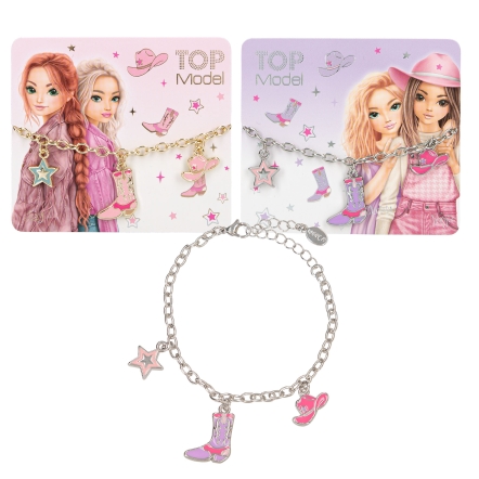 TOPModel Bracelet avec breloques COWGIRL