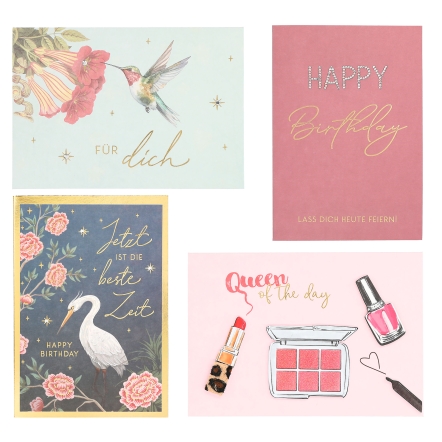 Lovely Diamonds Klappkarten  Classic