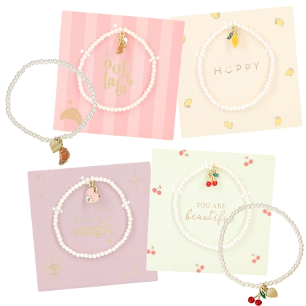 Bracelets de perles dans présentoir