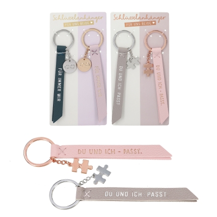 Freundschafts-Schlüsselanhänger im Display