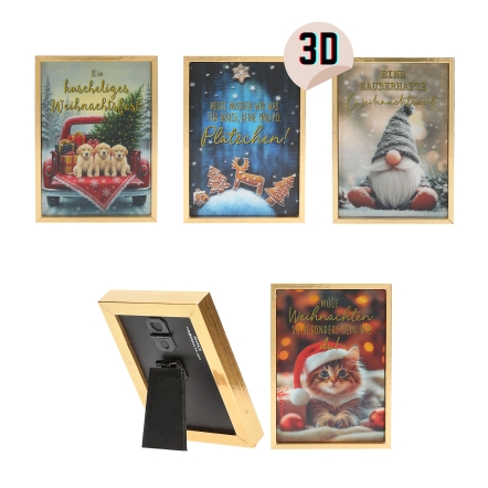 Weihnachtliche 3D Bilderrahmen