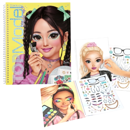TOPModel Make up Colouring Book
