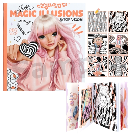TOPModel Colouring Book Jills Magic Illusions