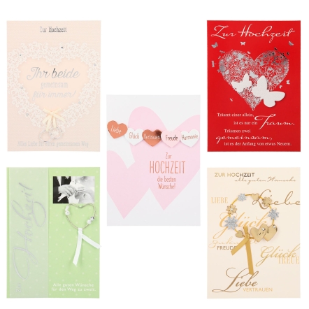 Klappkarten zur Hochzeit - Vier Jahreszeiten