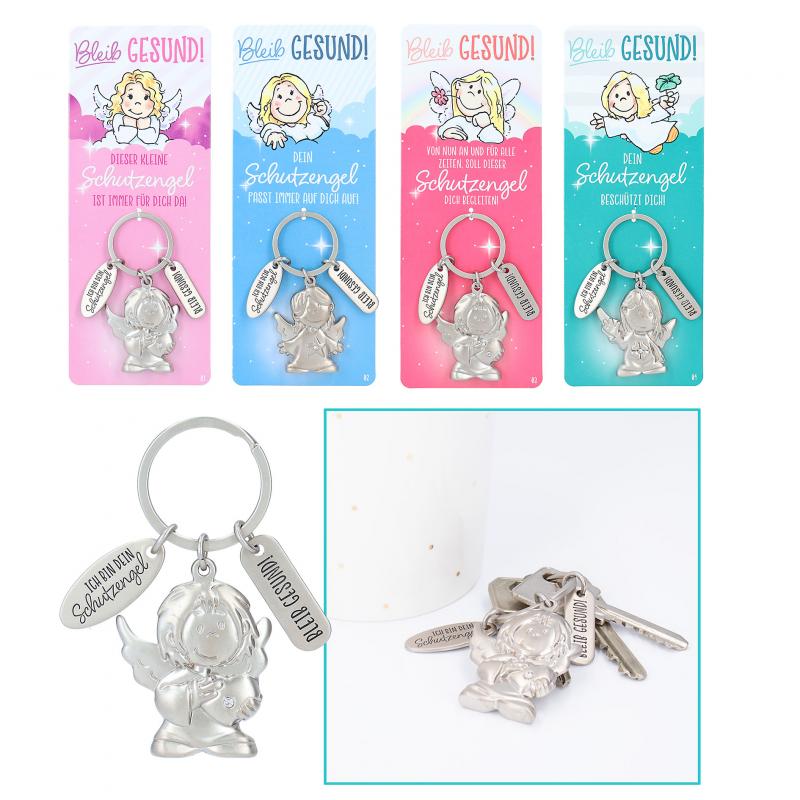 Guardian Angel Keyrings In Display - Stay Healthy