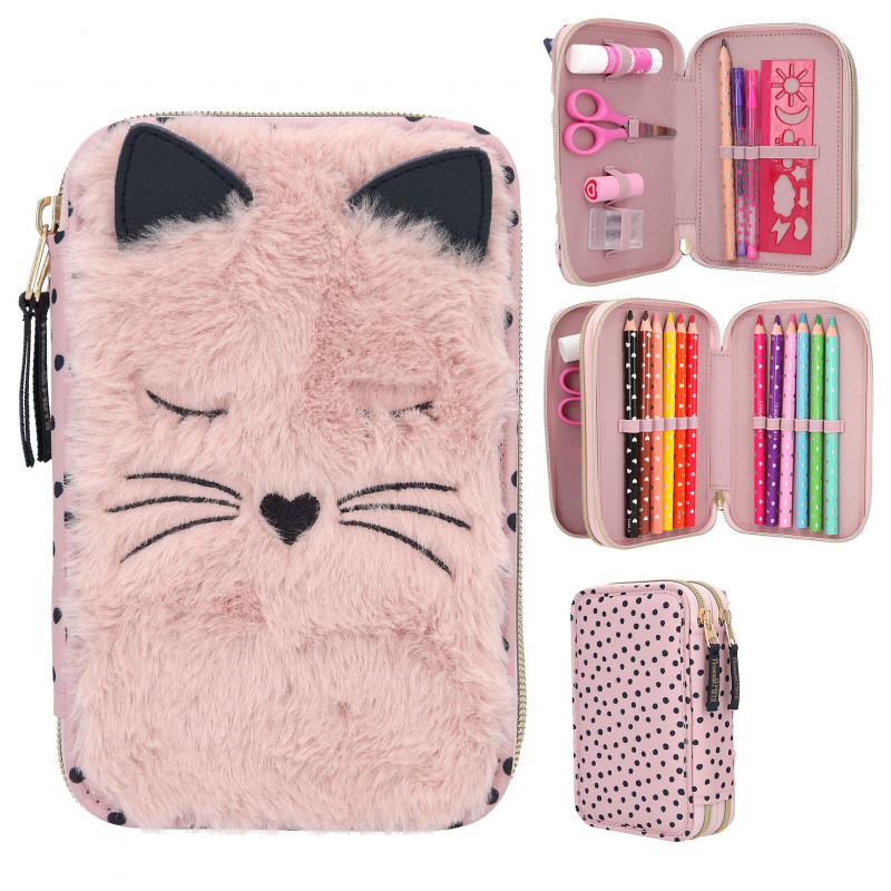 Princess Mimi Trousse fourrure chat