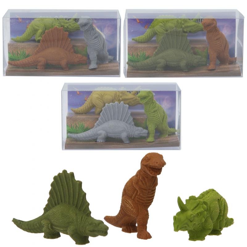 Dino World Set de gommes dino