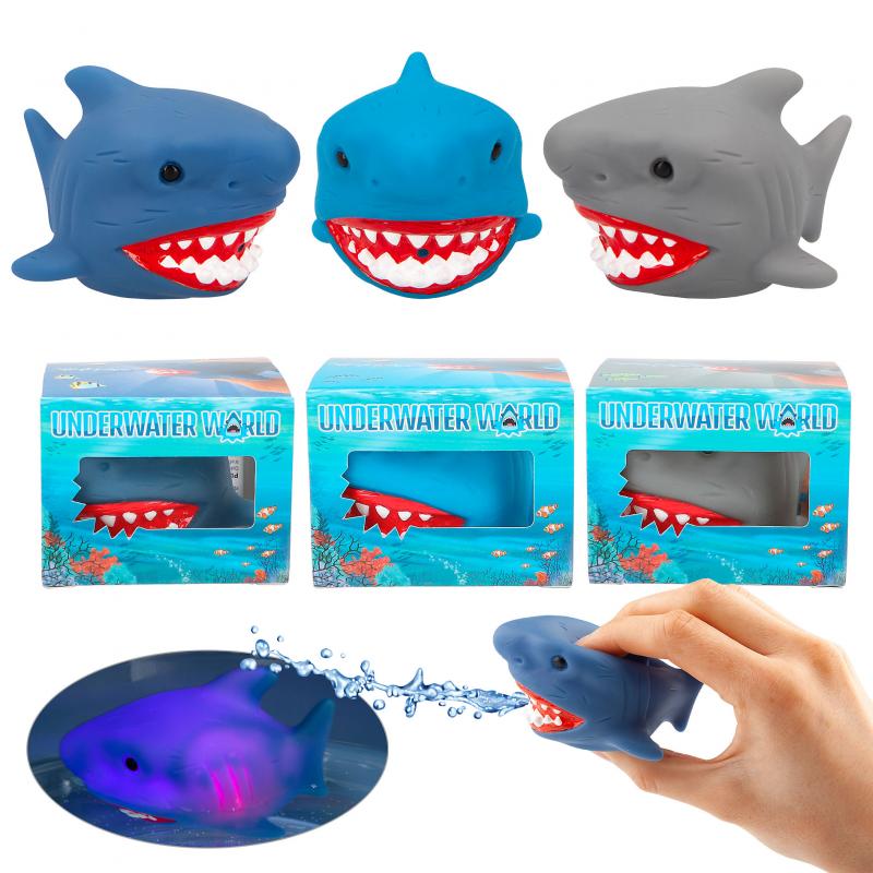 Dino World Bath Shark With Light UNDERWATER