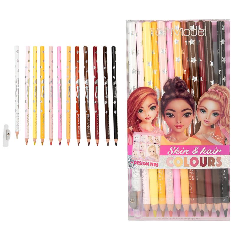 TOPModel Skin & Hair ColouringPencil Set