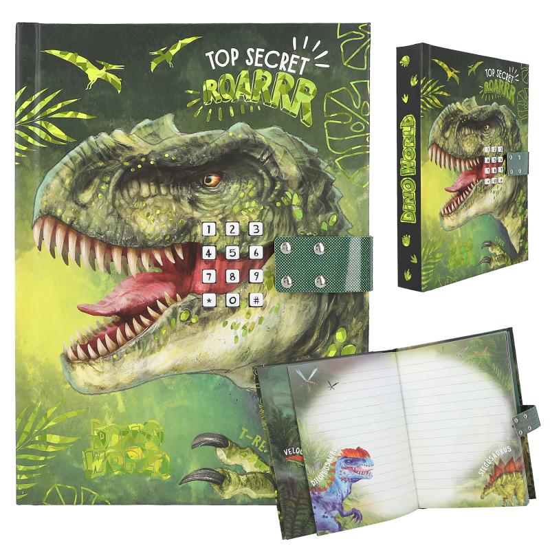 Dino World dagboek met geheime code