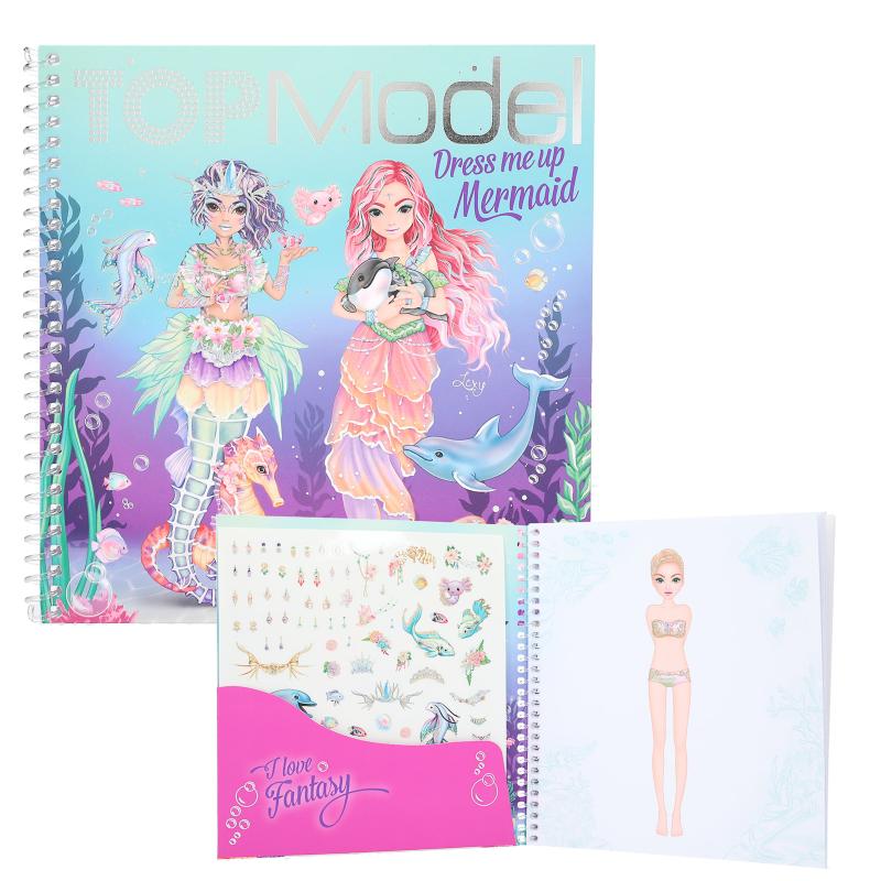 Top Model Dress me up – cuaderno con pegatinas