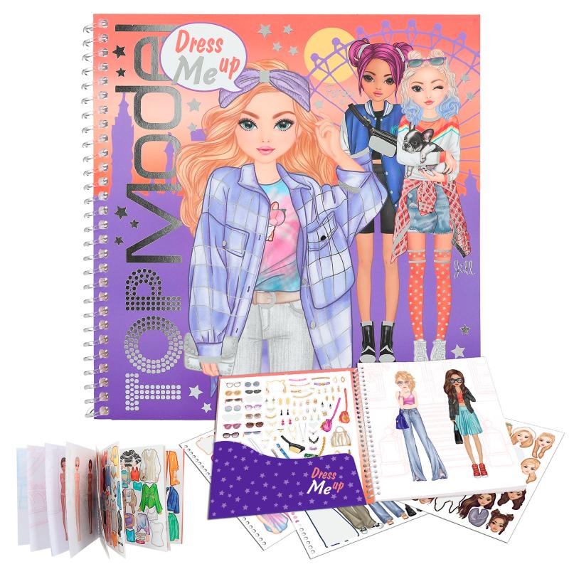 Depesche 12721 TOPModel Holiday Dress Me Up Sticker Book with 24 Pages to  Create Chic Outfits, Colouring Book with 11 Sticker Sheets : Toys & Games 