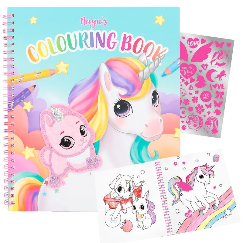 Ylvi Colouring Book With Unicorn And Sequins