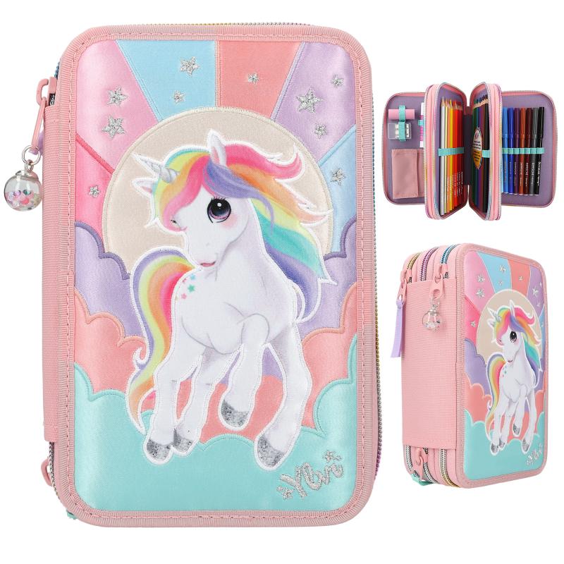 Ylvi 3-Fach Federtasche RAINBOW