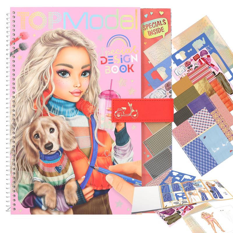 Depesche 12446 TOPModel Dress Me Up-Livre 24 Pages Pour créer des Tenues  Chics, Cahier de coloriage avec 11 Feuilles d'autocollants : Home & Kitchen  