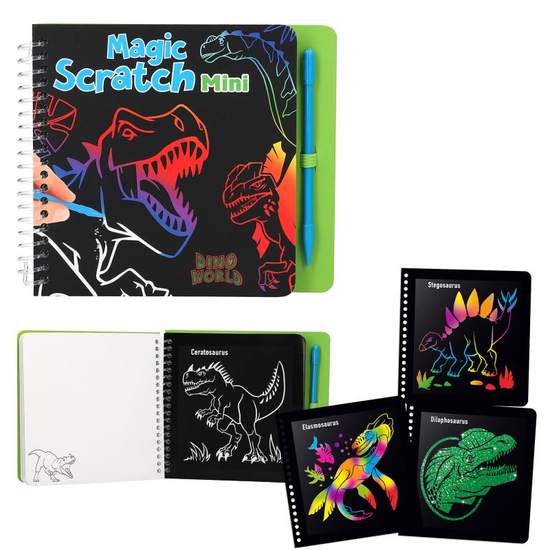 Dino World Mini Magic Scratch Book